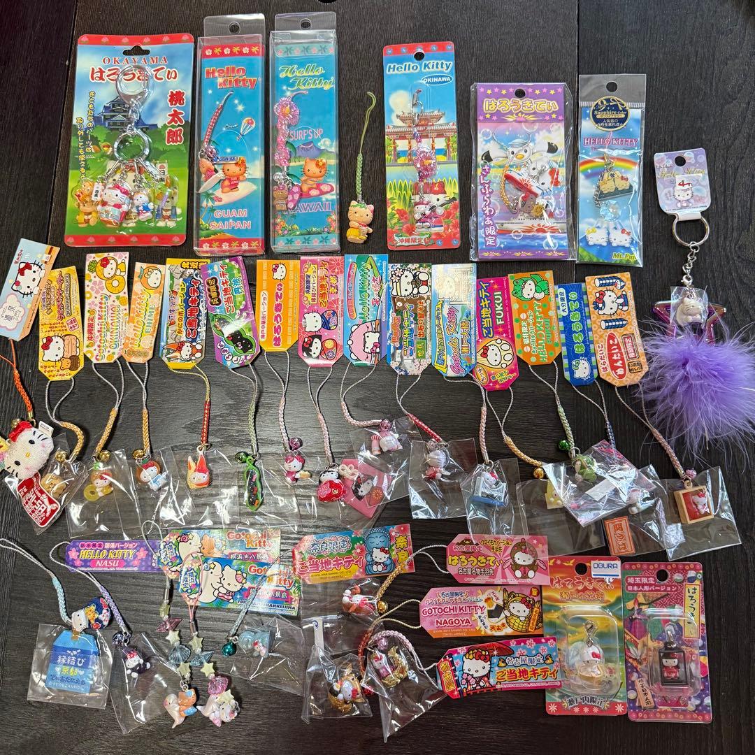 新品未開封ご当地ハローキティストラップキーホルダー32本セット⭐︎限定レア