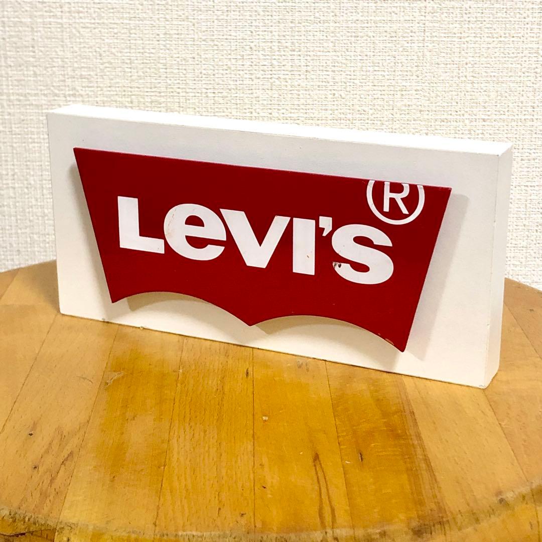 リーバイス　ロゴ　置き物　置物　ディスプレイ　非売品　レア　看板　レトロ　雑貨