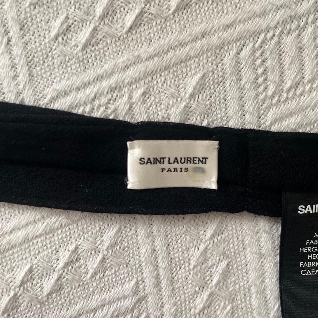 SAINT LAURENT ブラック ネクタイ　保存袋付き