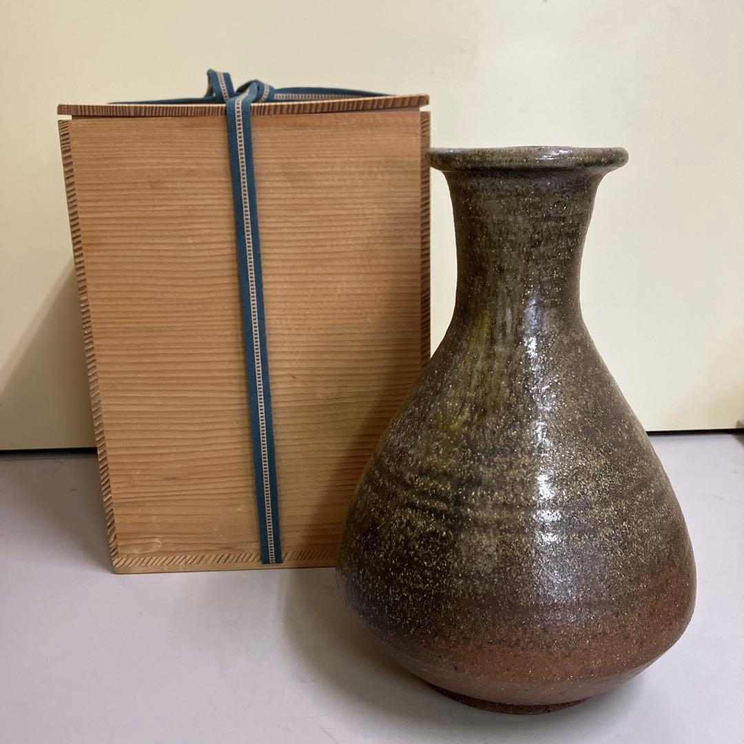 D-5 昭和レトロ 人間国宝 富本憲吉 富本窯 陶器 骨董品 花瓶 花生け 花器