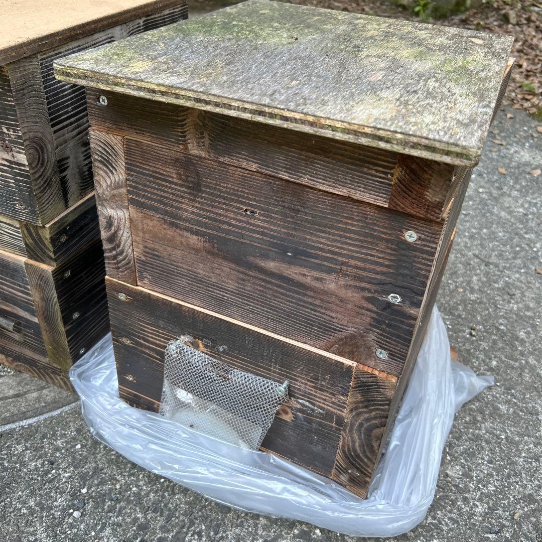 ニホンミツバチ重箱式 巣箱　蜜蜂巣箱　重箱式在庫2