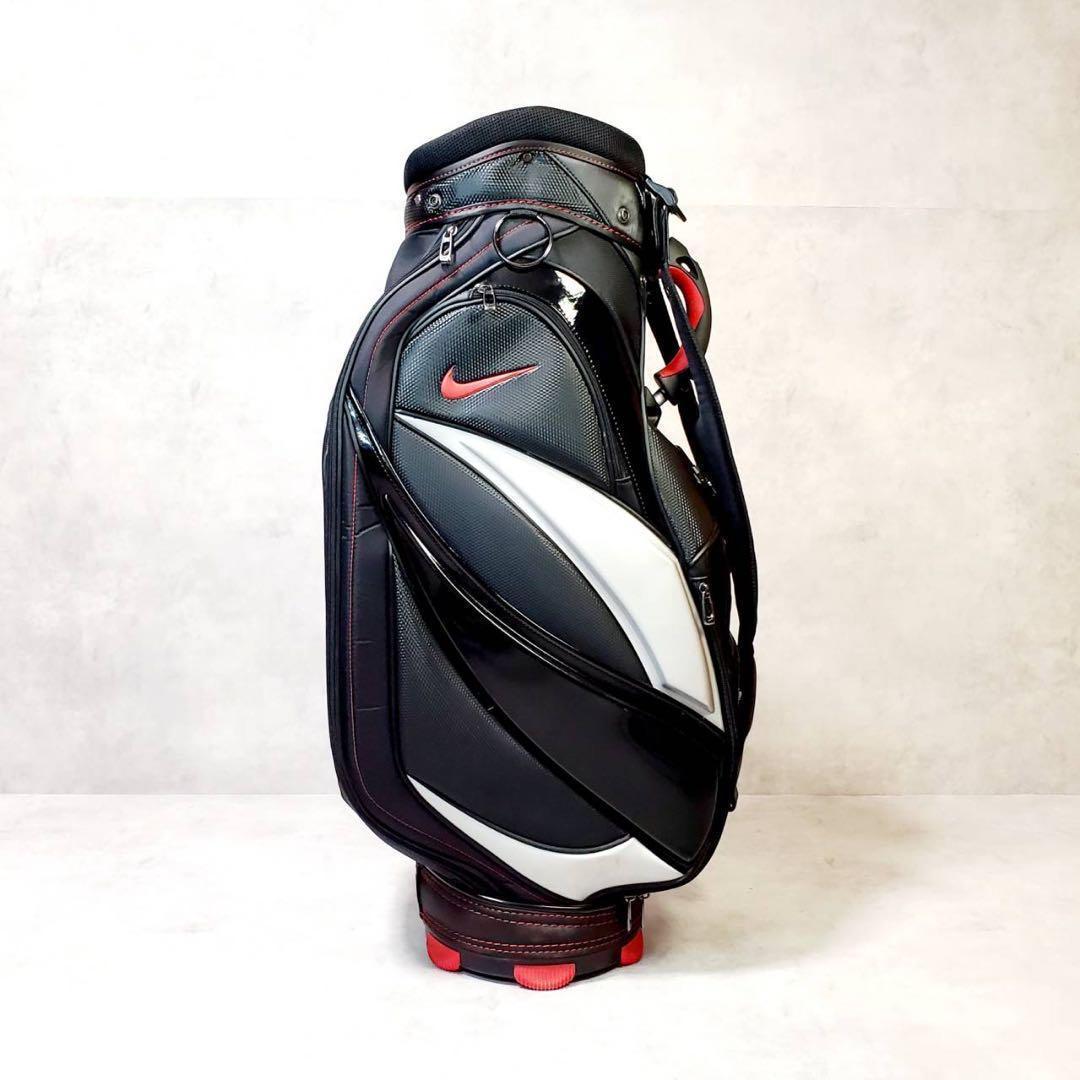 【美品】NIKE ナイキ キャディバッグ ゴルフバッグ ゴルフ用品 ブラック