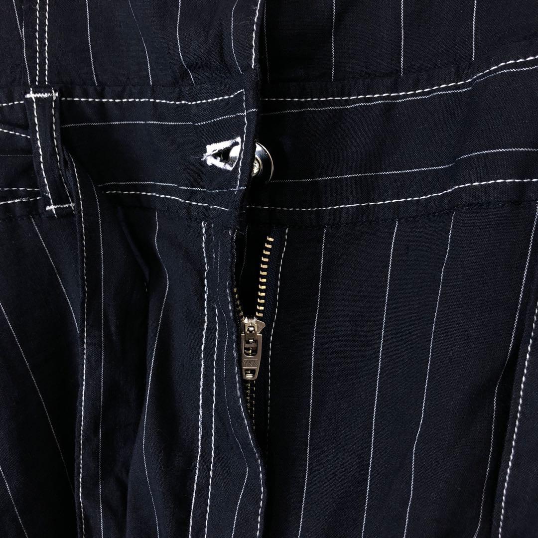 エムズグレイシー オーバーオール サロペット オールインワン 36 S 紺 白