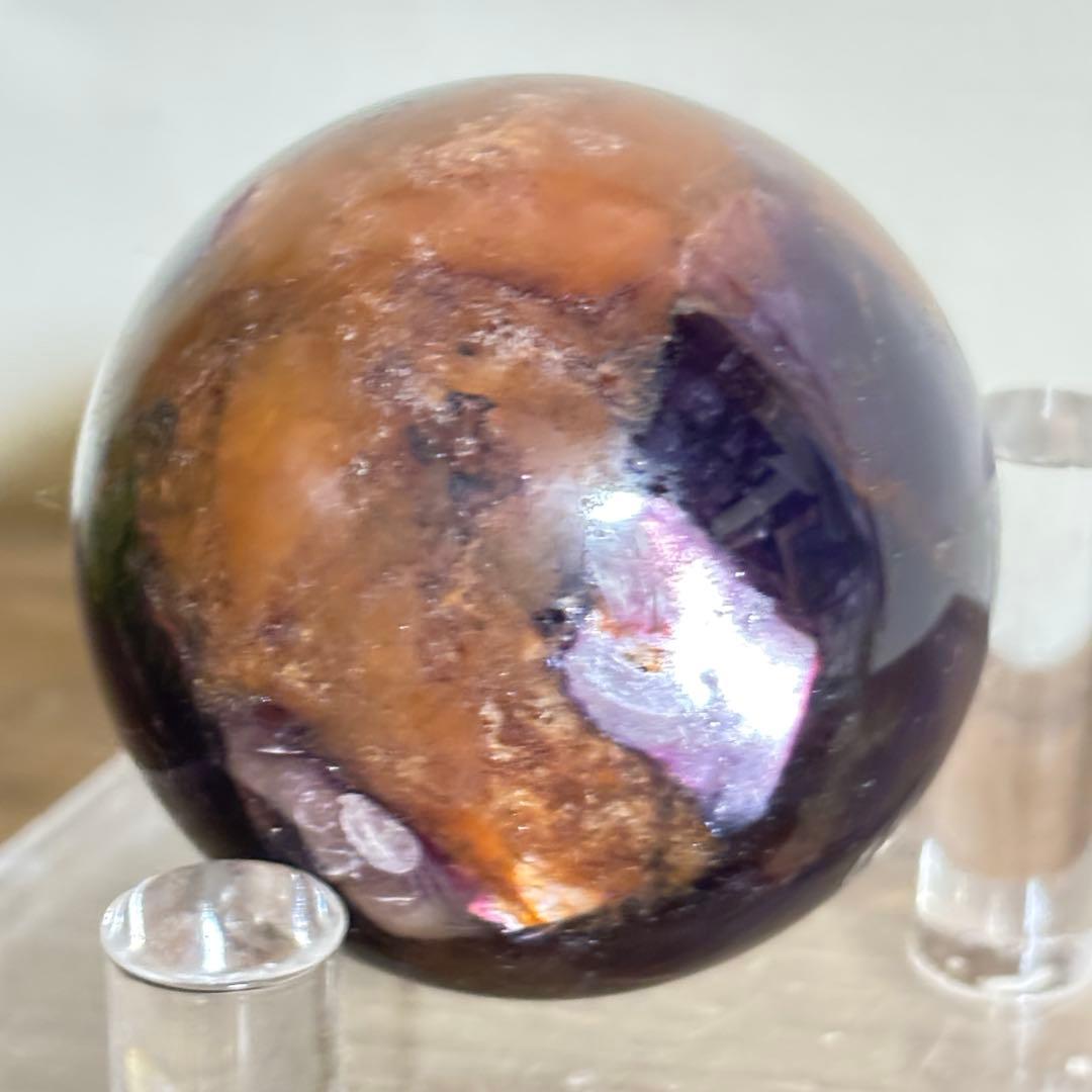 かなりレア　かわいい　キラキラ　レピドライト　パイライト　スフィア　4cm