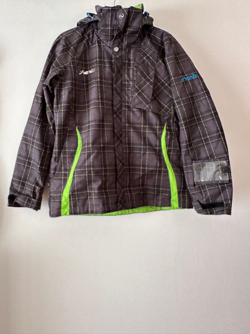 Phoenix スキーウェア 男性用 フード付き チェック柄