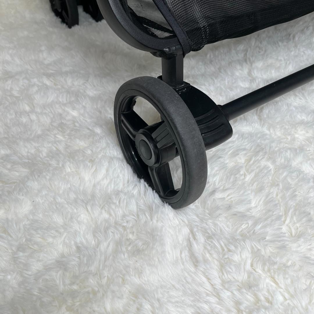 【送料無料】ココロンツイン ダブルベビーカー ネイビー　双子　美品　濃紺