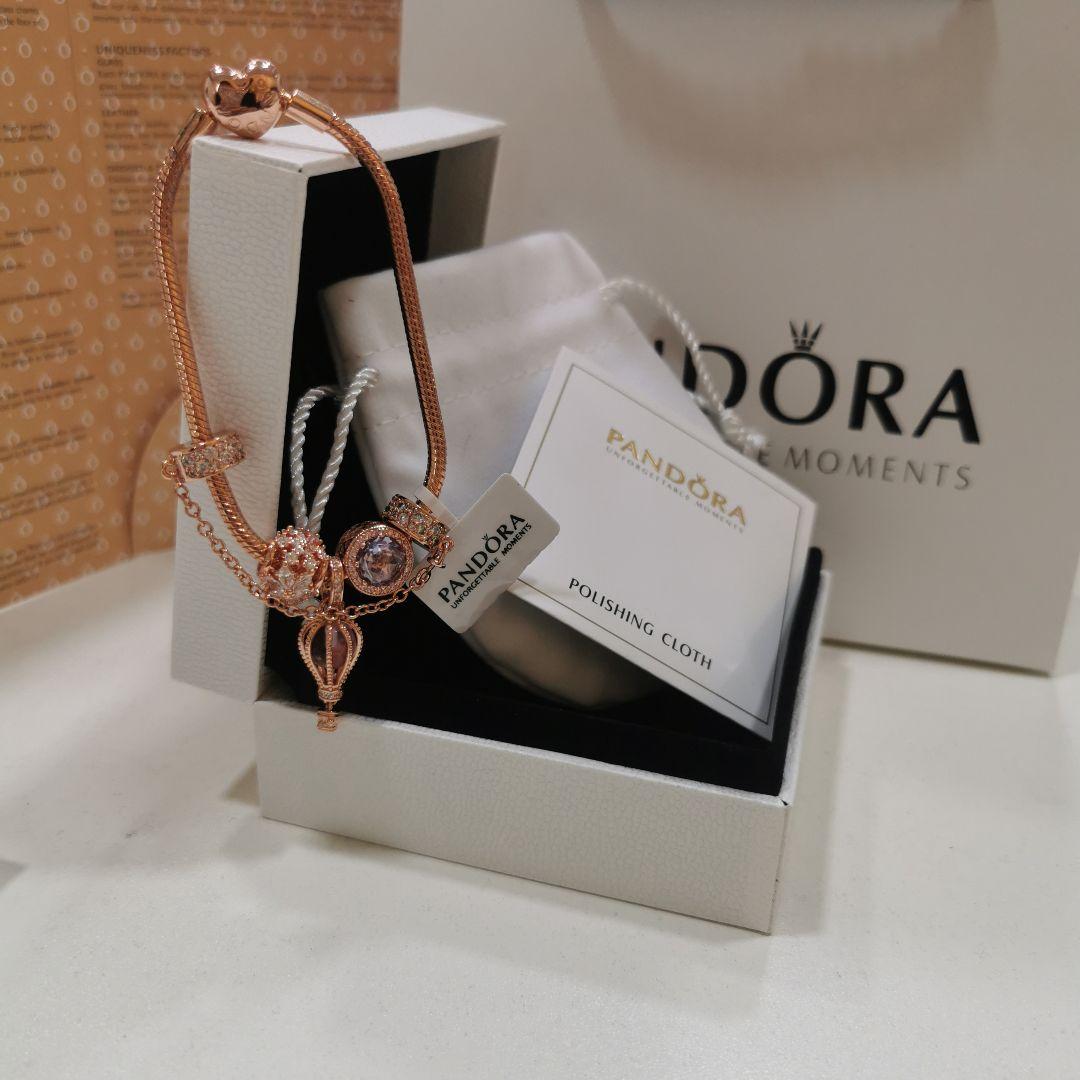 PANDORA ローズゴールド バルーンブレスレット