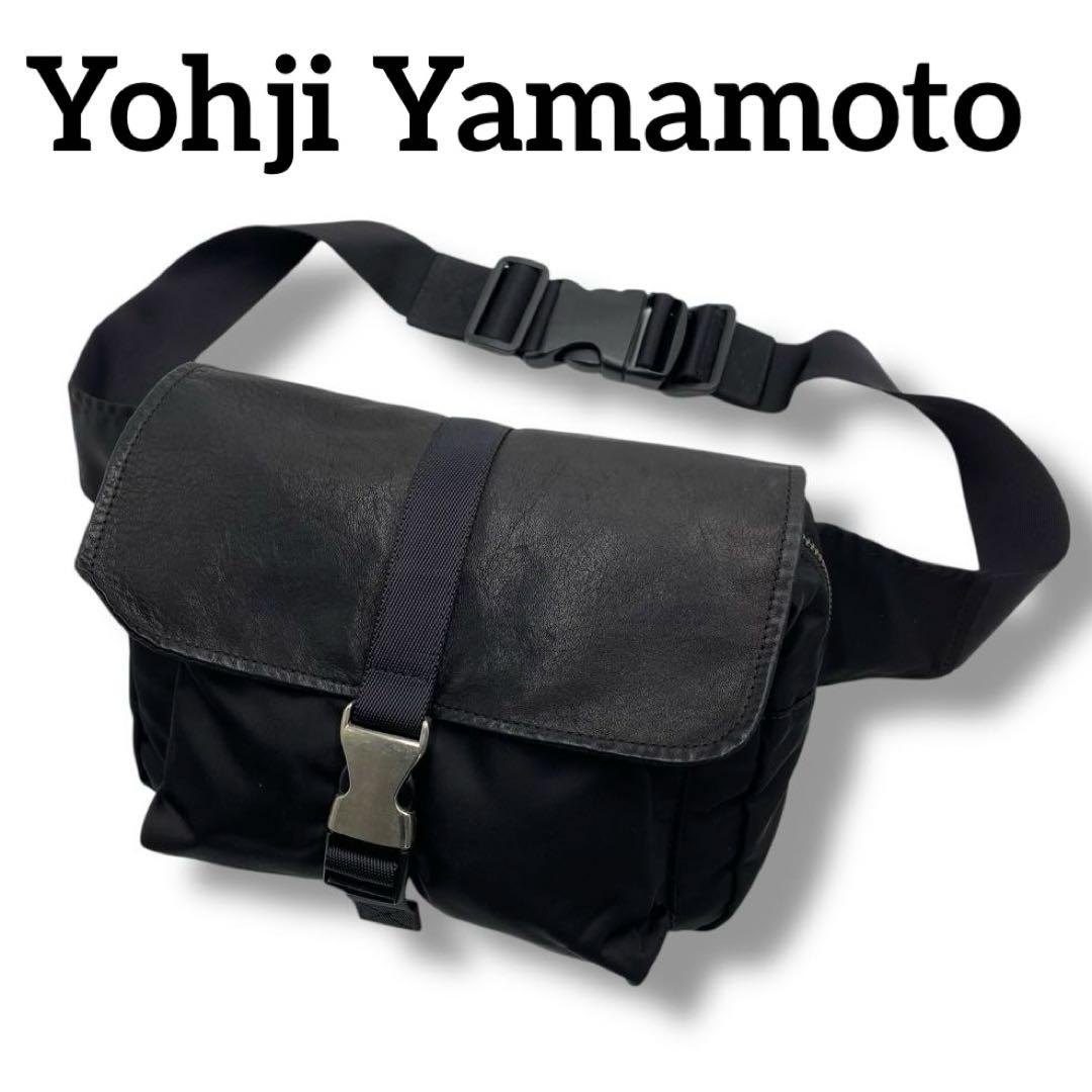 美品 Y's ヨウジヤマモト ナイロン バッグ ボディバッグ archive 黒