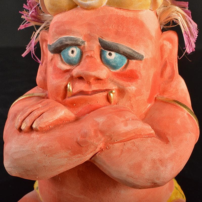 pptiger.25　二代戸畑茂四郎作　元気地蔵　台付　V　R7124