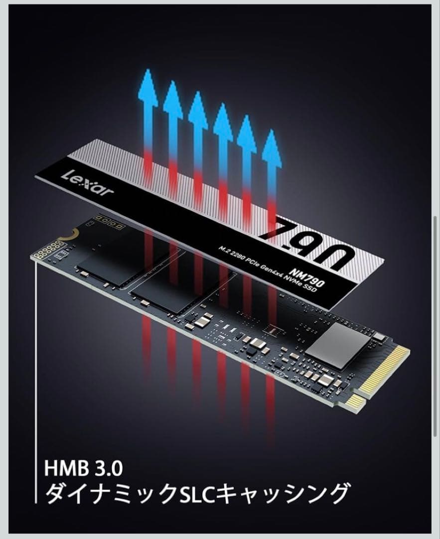 新品未開封　Lexar 4TB NM790 SSD PCIe NVMe M.2