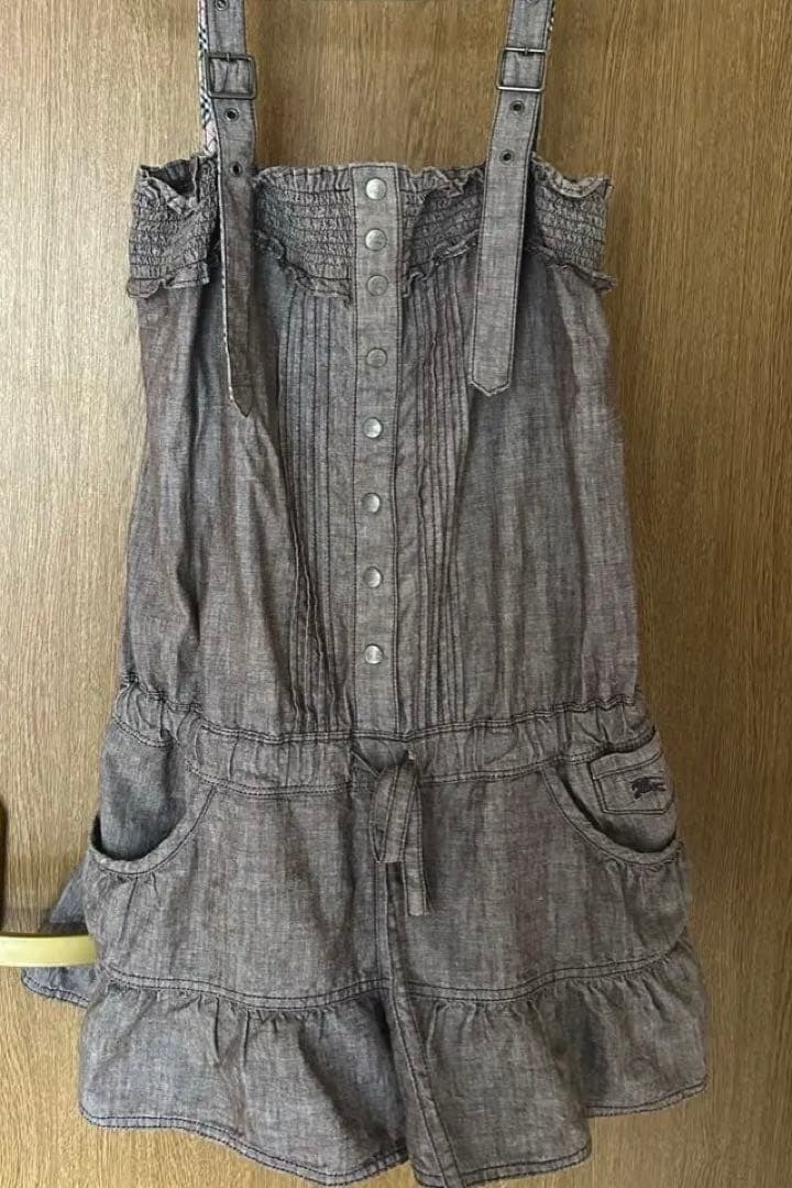 【美品】バーバリーブルーレーベル　サロペット オーバーオール 38 M 限定価格