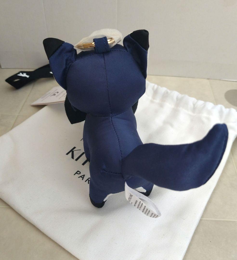 未使用 MAISON KITSUNÈ バッグチャーム フォックス キツネ ブルー