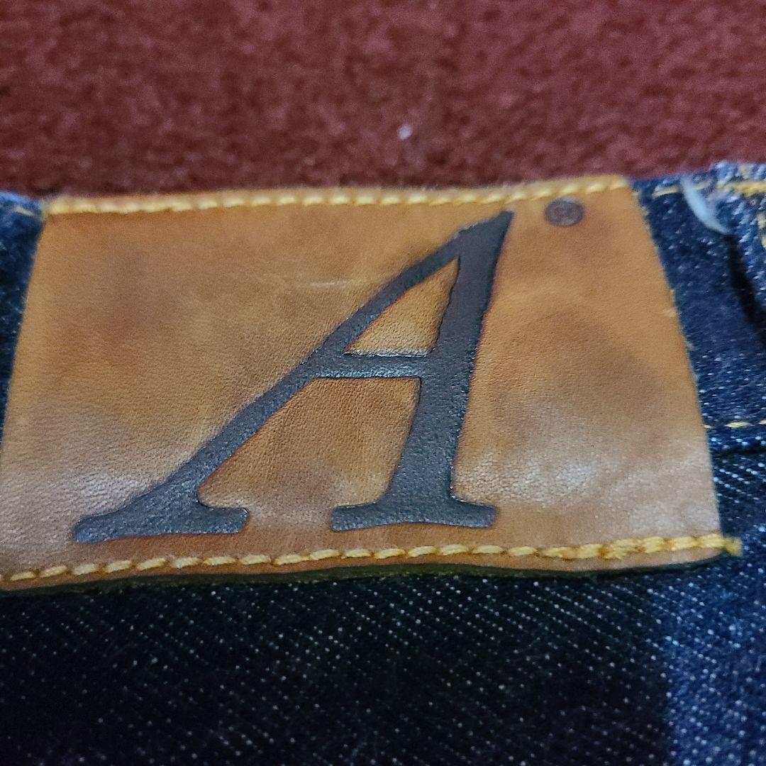 濃紺美品アナトミカジッパーフライセルビッジ隠しリベットw27