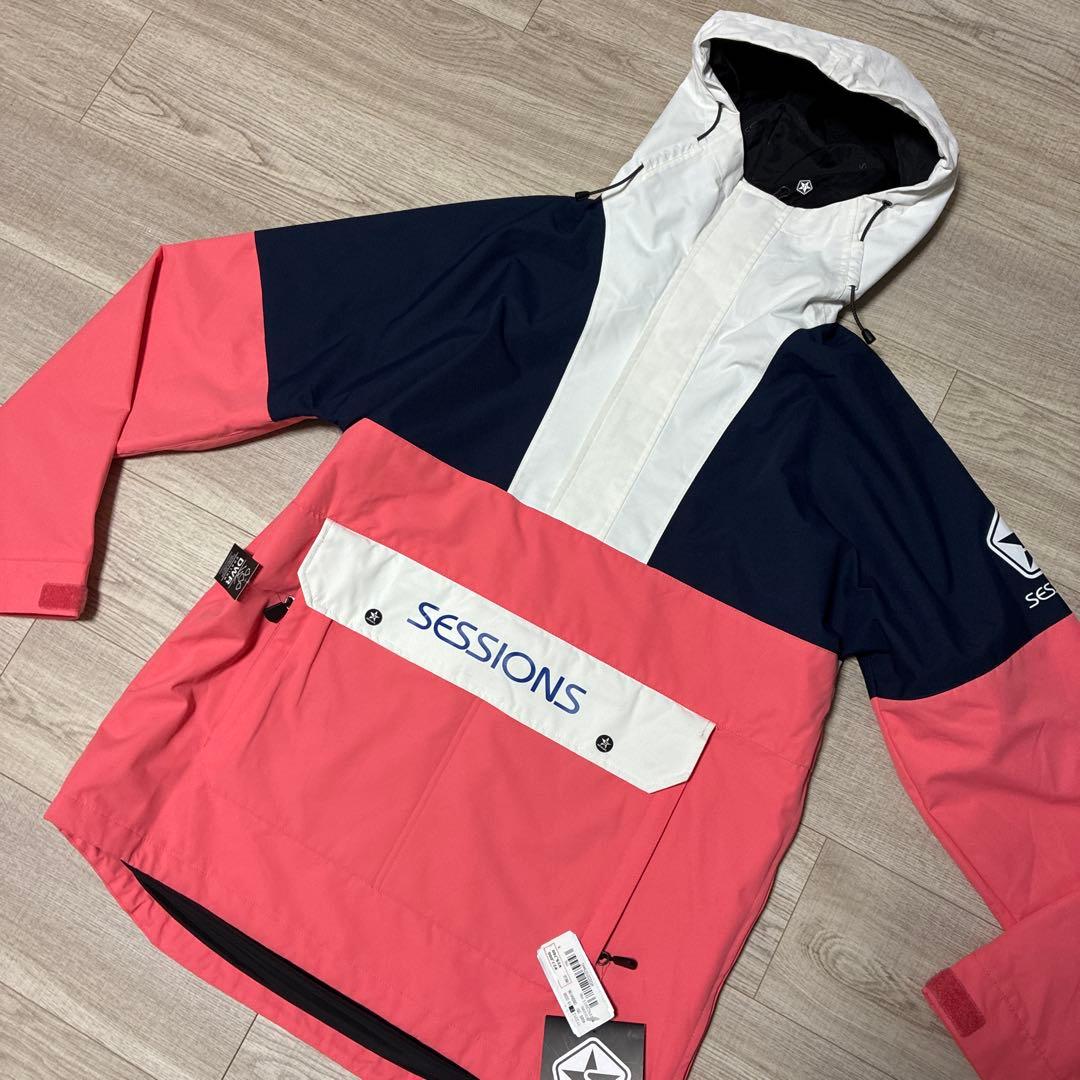 未使用 SESSIONS セッションズ スノーボードウェアアノラックジャケットM