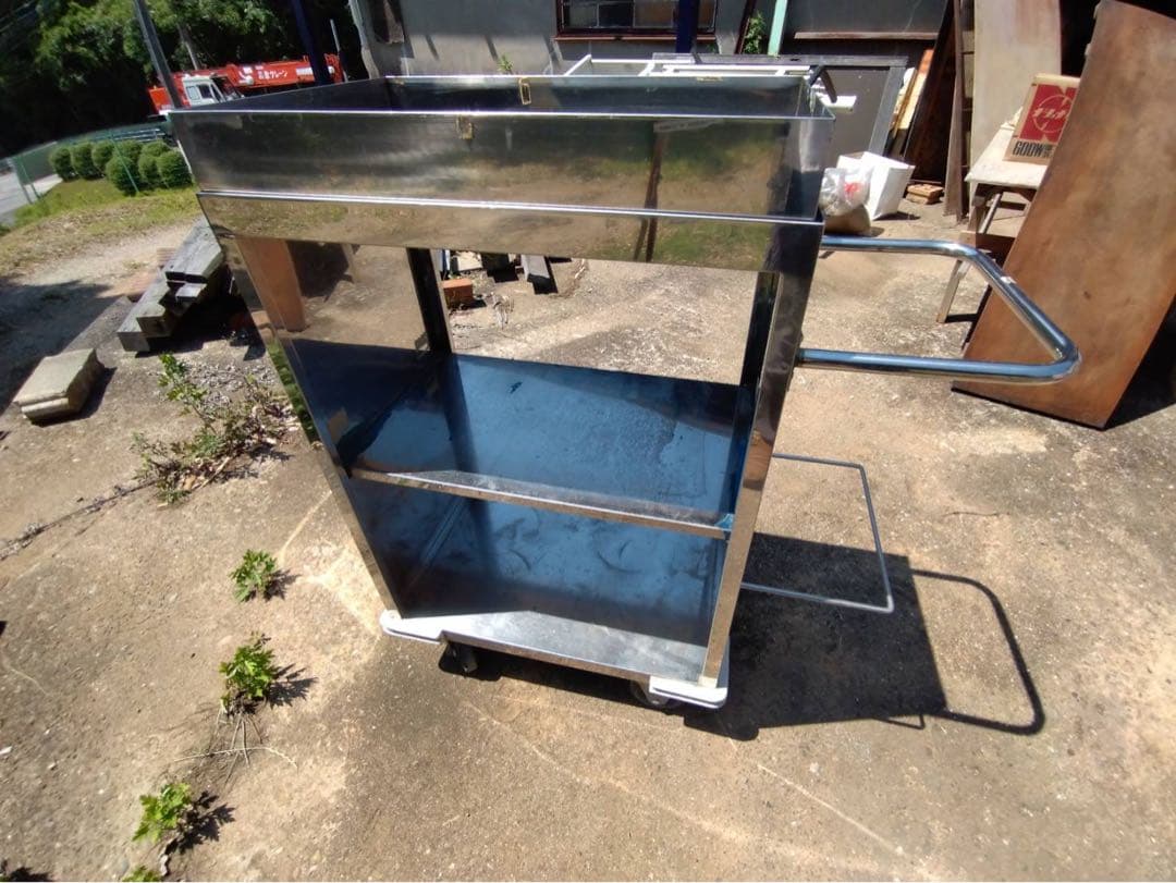 給食用カート　キッチン　インテリア　ワゴン　引き取り限定