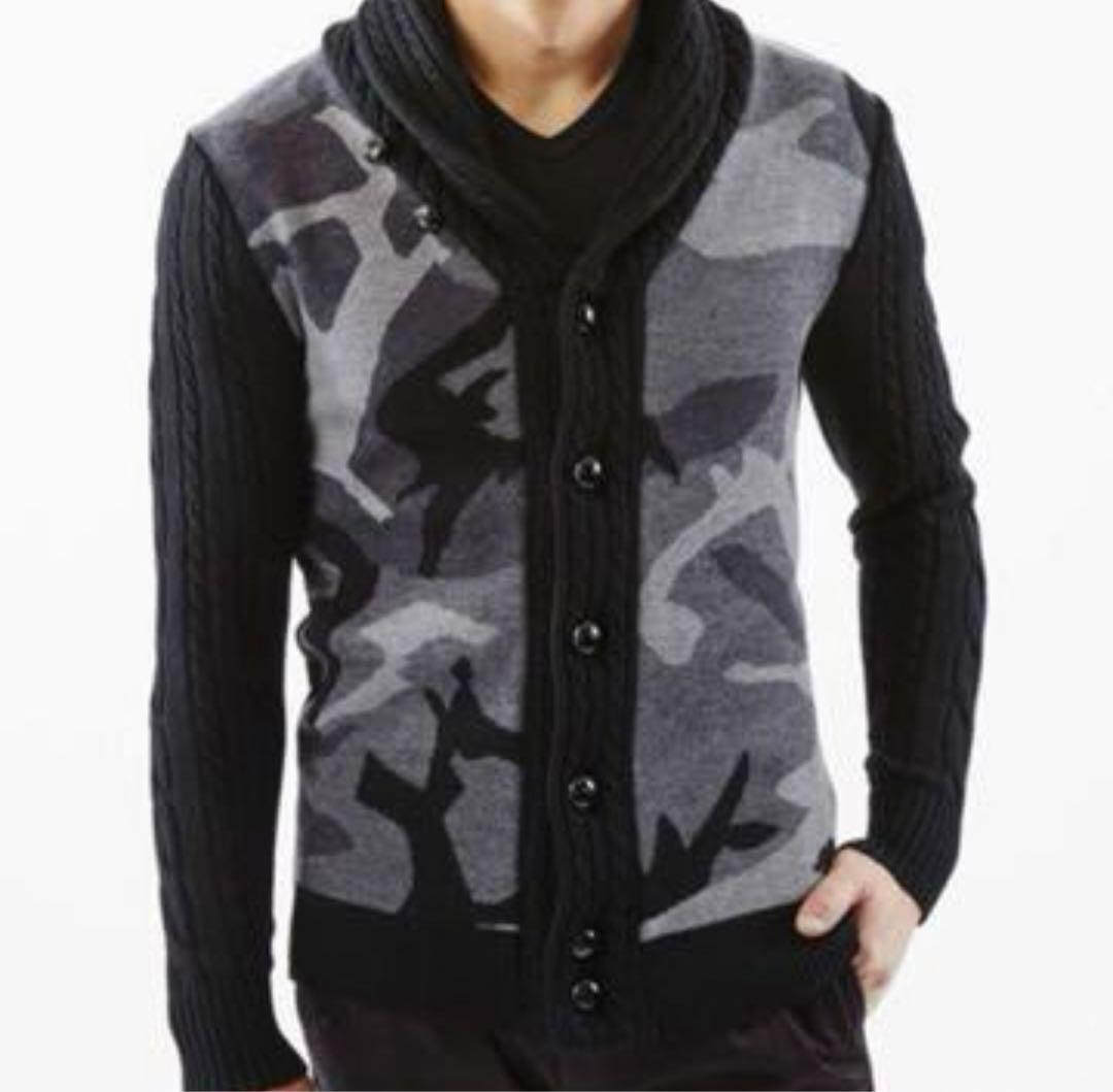 『極美品』AKM エーケーエム カーディガン XL ショールカラー