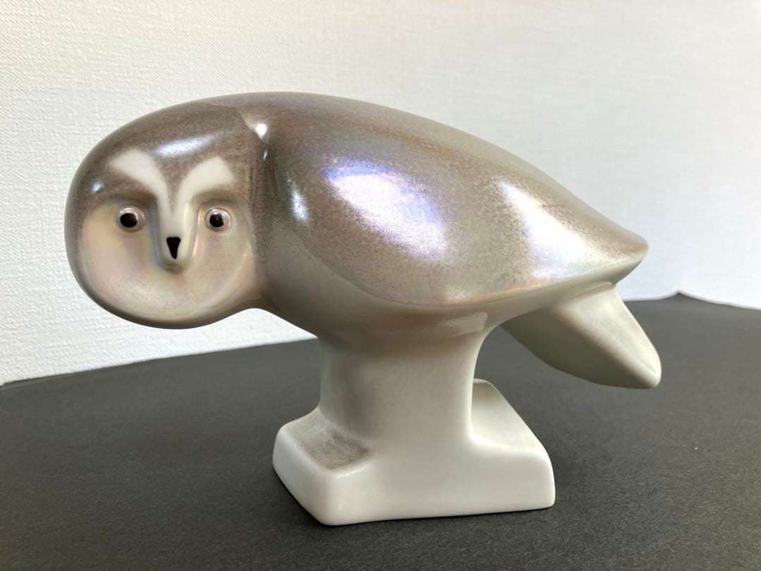 アラビア WWFのフクロウの置物 リルモア・マンネルヘイム ヴィンテージ