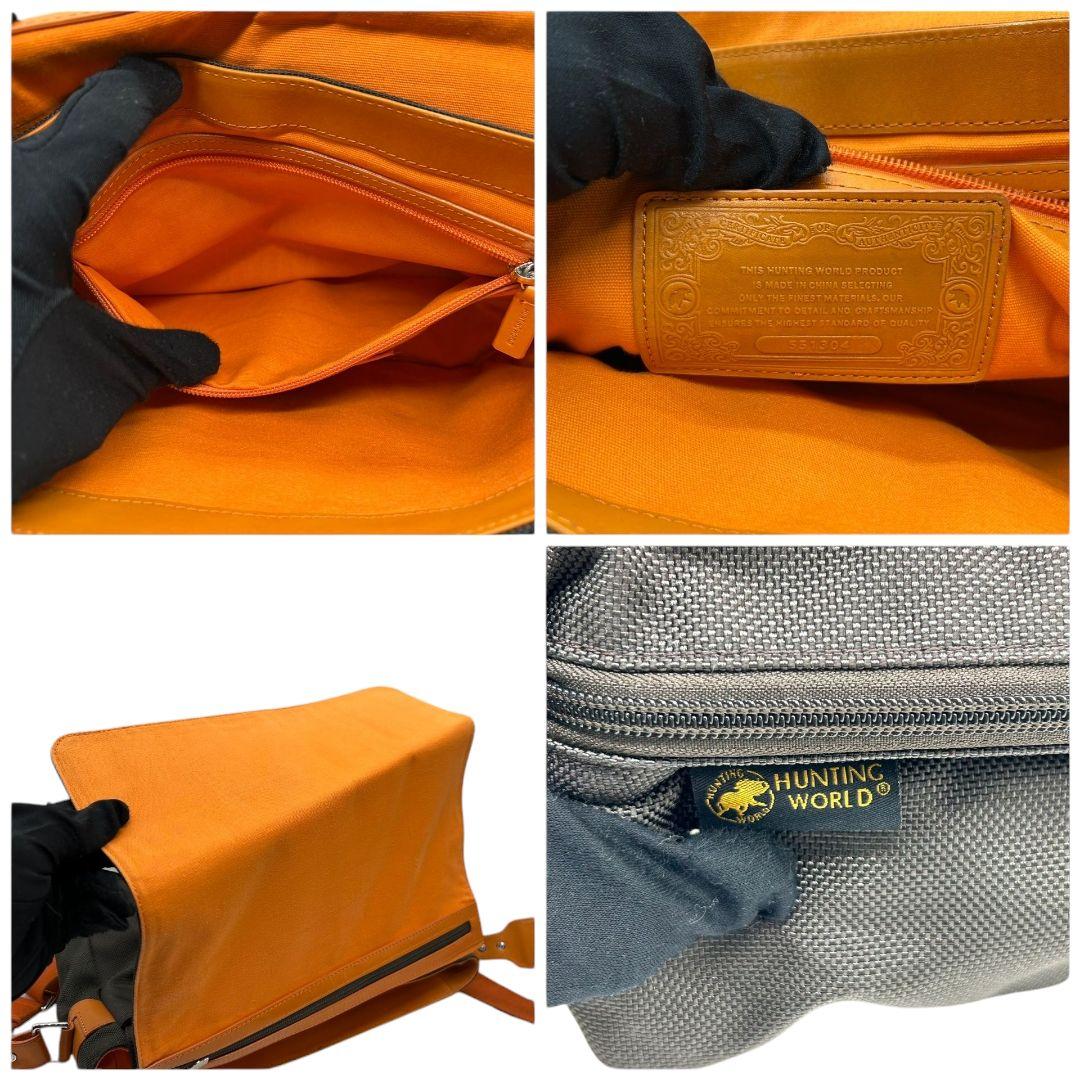 ハンティングワールド　ショルダーバッグ　キャンバス　メッセンジャーバッグ　s7