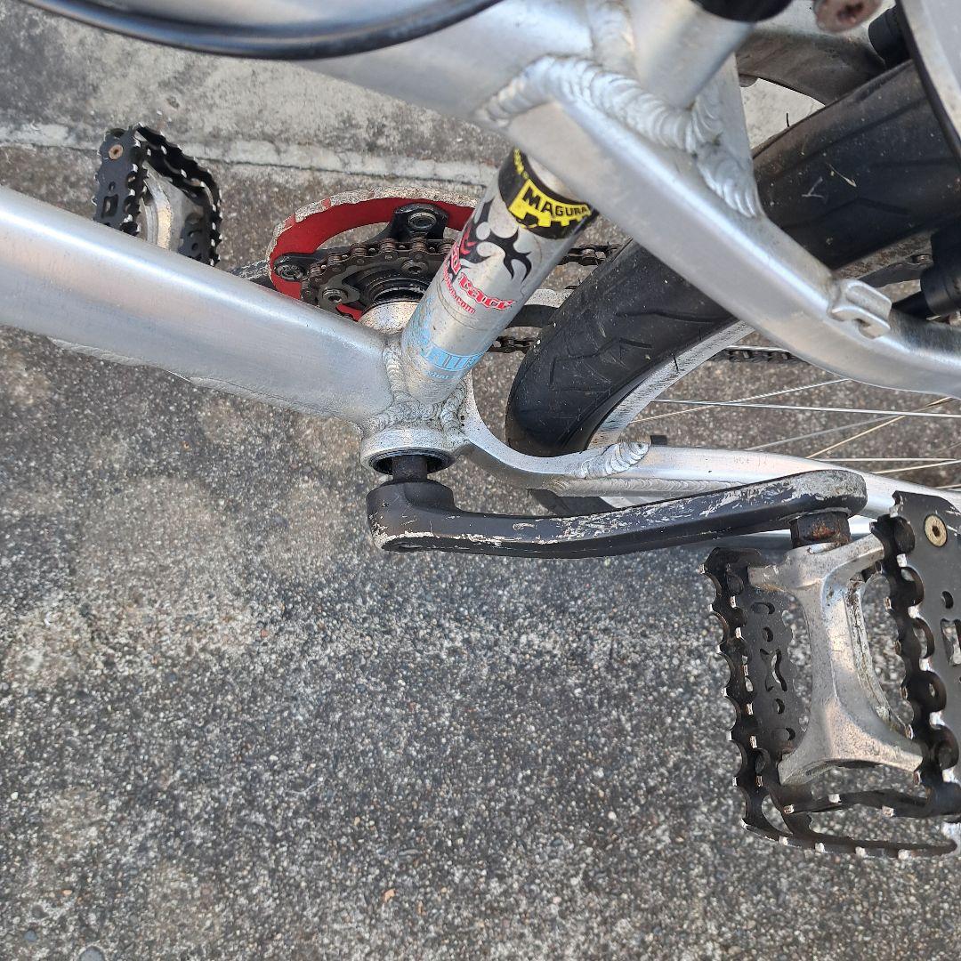 シルバー 26インチ　ストリート　トライアル　 マウンテンバイク