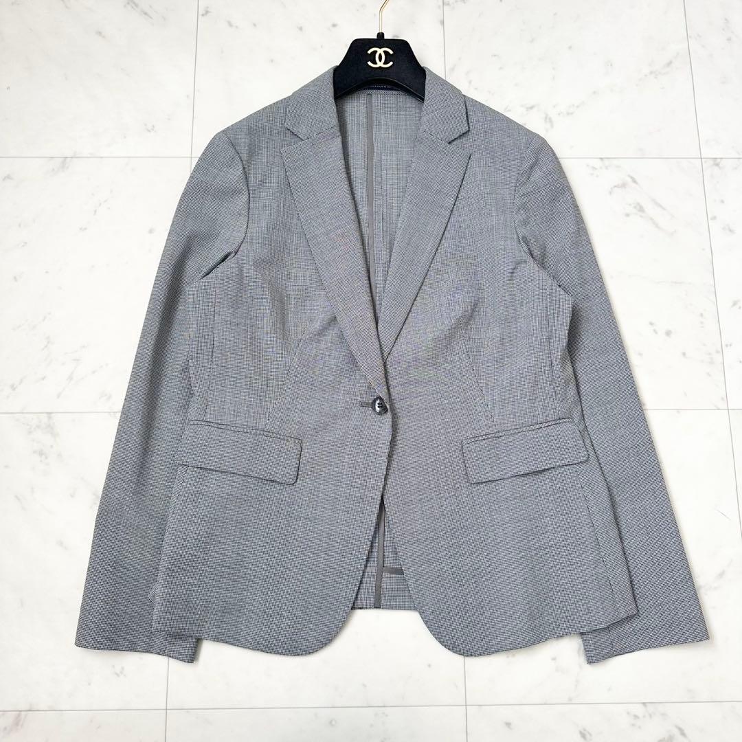 極美品✨NEW YOKER ニューヨーカー　パンツスーツ　スーツ　千鳥柄　L