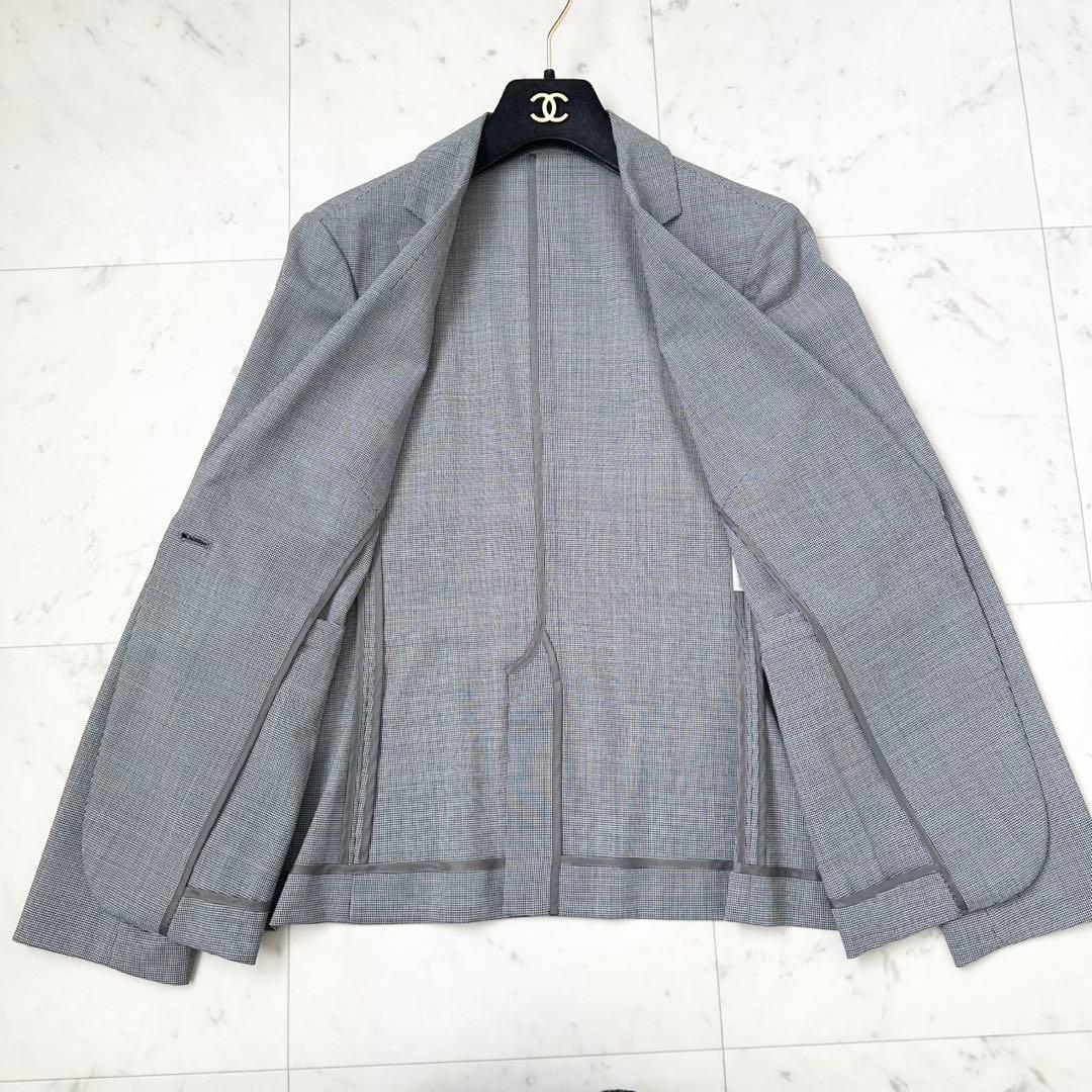 極美品✨NEW YOKER ニューヨーカー　パンツスーツ　スーツ　千鳥柄　L