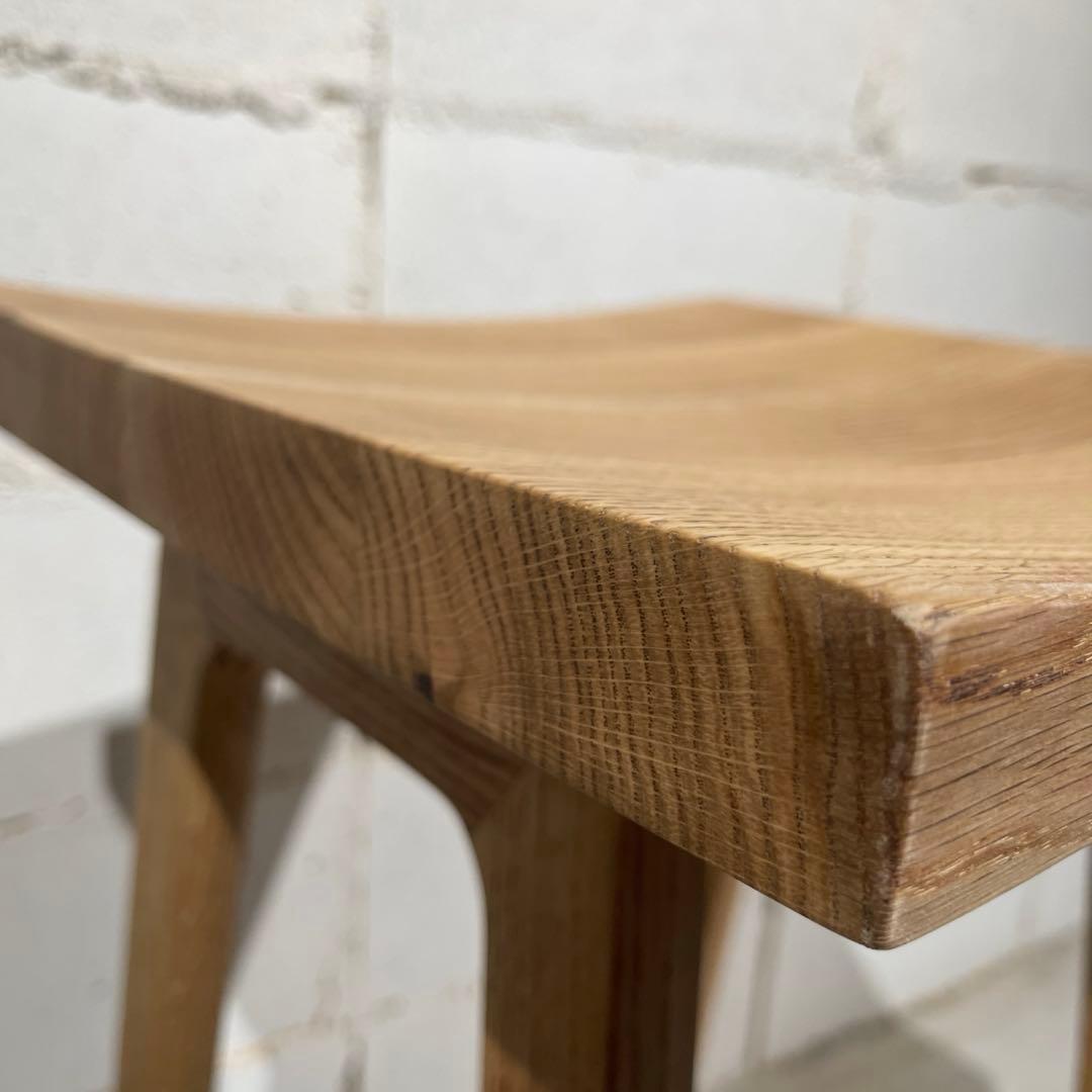 リフレッシュタイプチェア ハイタイプ　オーク無垢材　ウチダ