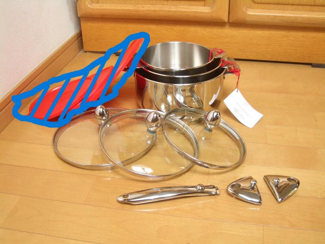 新品ラゴスティーナ サルヴァスパッツィオ 鍋３点セット