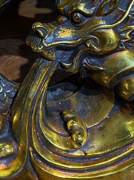 銅器 仏教 龍 古美術 コレクション品 銅製 工芸品 彫刻装飾品置物