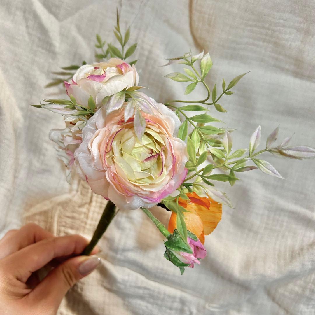 【専用】ウェディングブーケ　アーチ　ブートニア　セット