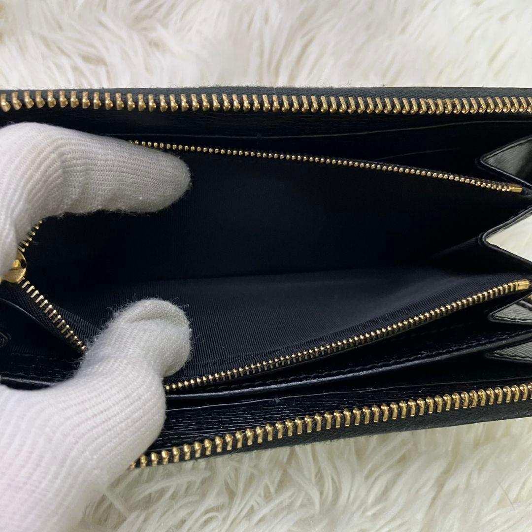 【ニコイチ様】現行　GUCCI スクリプト　ジップアラウンドウォレット