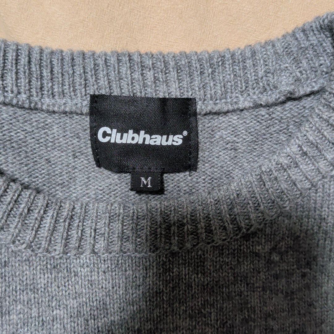 【CLUBHAUS】Elbow Patched Sweater Mサイズ