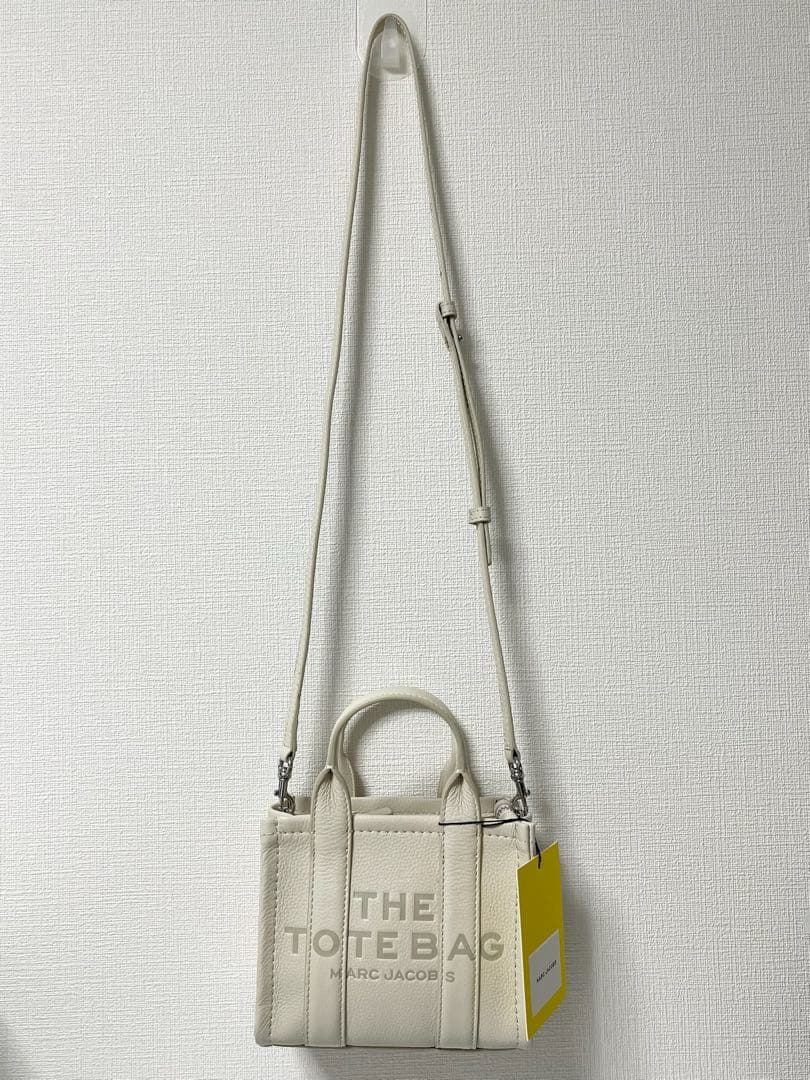 新品★マークジェイコブス ザ レザー クロスボディ ミニ トートバッグ ホワイト