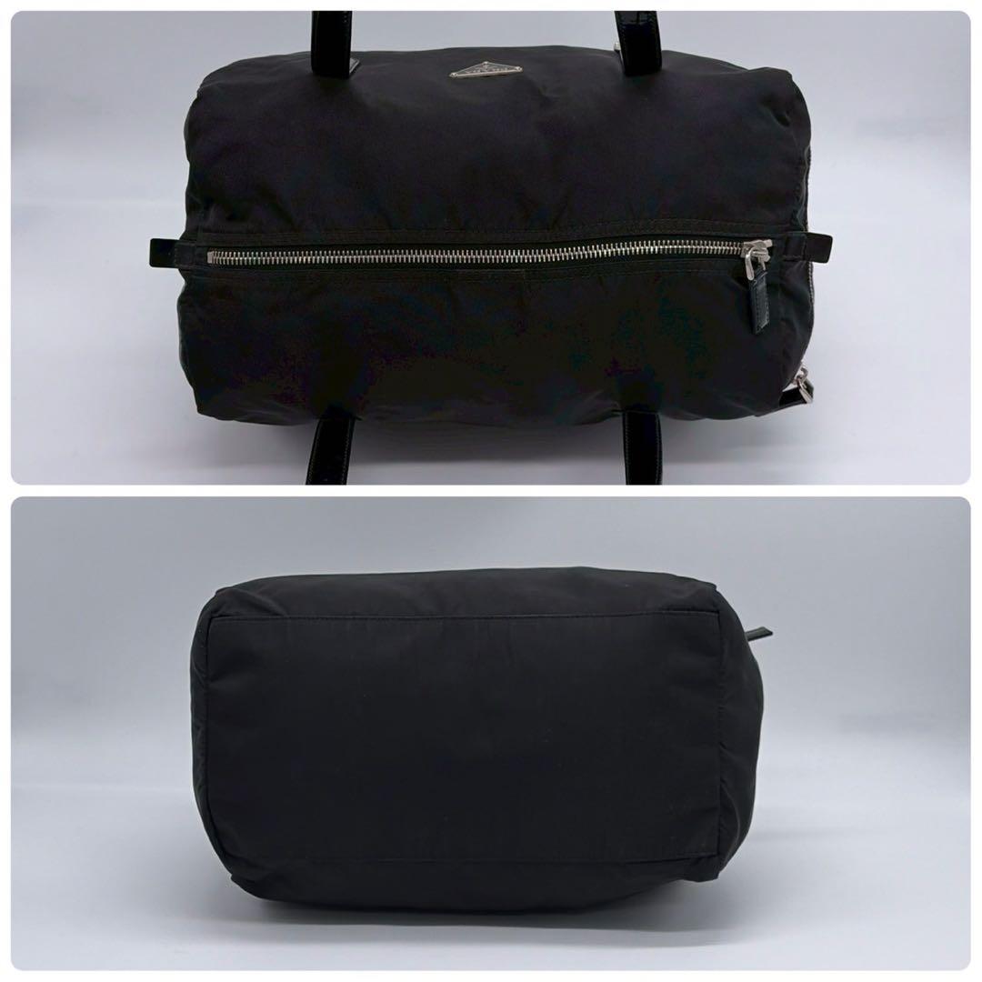 PRADA プラダ ハンドバッグ ミニボストンバッグ ナイロン レザー NERO