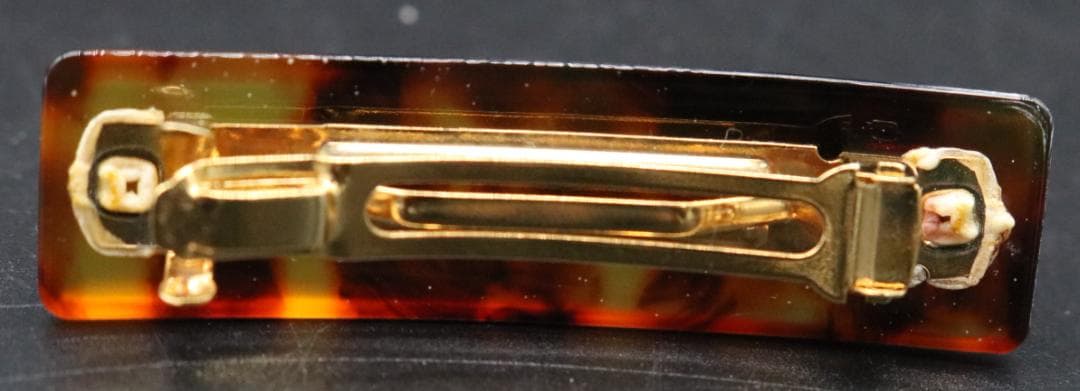 〇 FENDI フェンディ べっこう柄 ヘアピン バレッタ 髪留め 2個セット