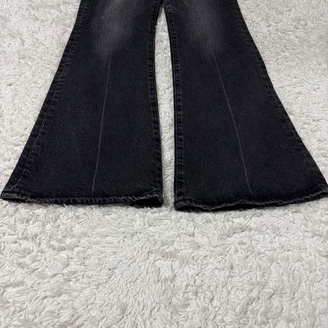 パンツ MOUSSY MVS FLARE BLACK DENIM 24