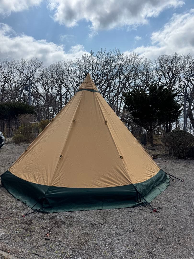 テンティピ　ジルコン 9cpとキャノピー7/9cpのセット（ポールプレート付き）