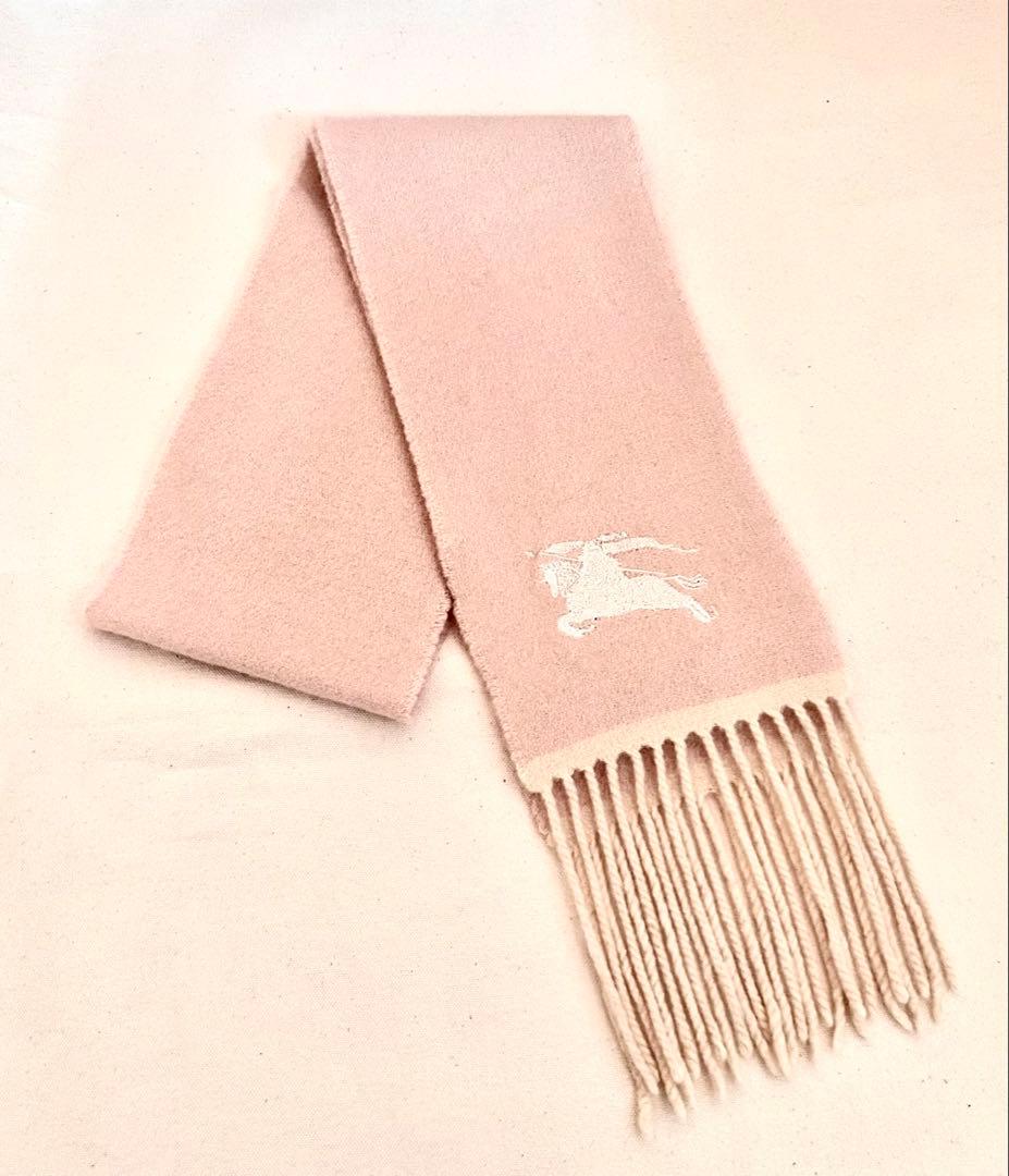 Burberry ピンク カシミア マフラー