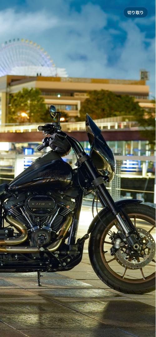 ハーレー純正 クォーターフェアリング ビビットブラック laminarリップ付き