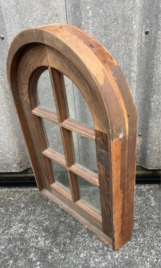 アンティーク/フランス/古材/窓枠/窓/アーチ窓/店舗什器/①