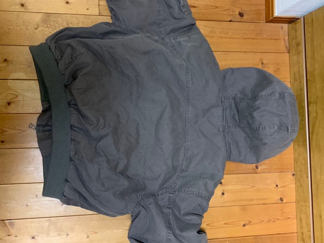 zaraフード付きミリタリースタイルジャケット