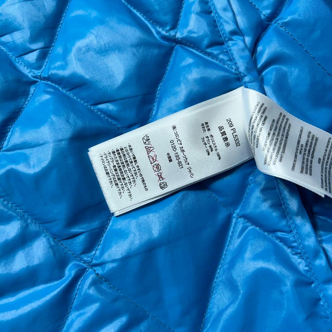 Y2K Columbia ダウンジャケット 光沢 キルティング 短丈 茶 M