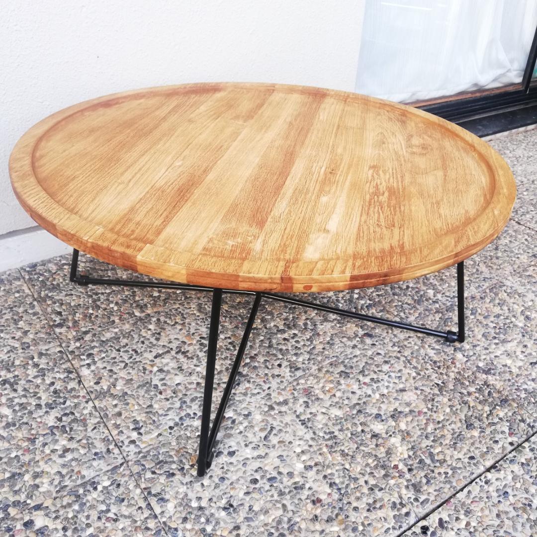 KAJA FARGO ラウンドコーヒーテーブル チーク家具