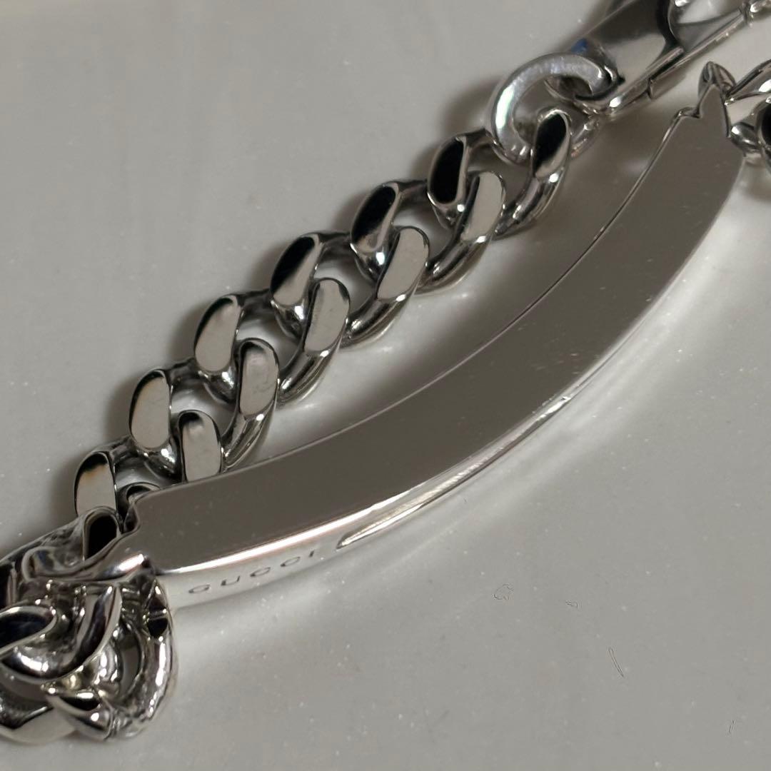 GUCCI 新品同様品　ラージタイプ　カットアウトGブレスレット　刻印18