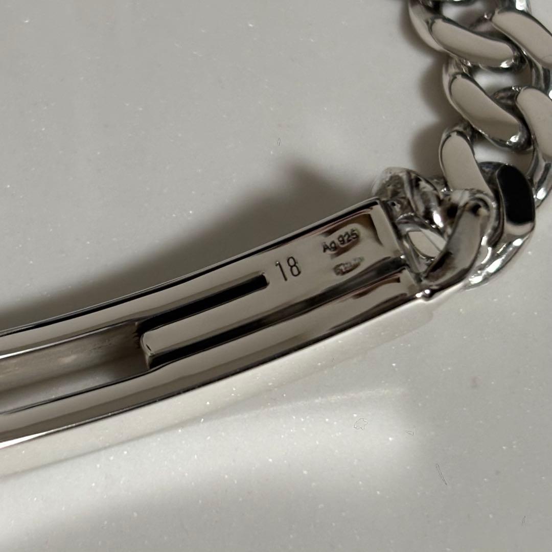 GUCCI 新品同様品　ラージタイプ　カットアウトGブレスレット　刻印18