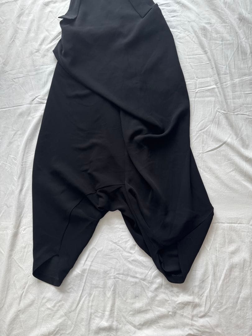 ENFOLD エンフォルド ダブルサテン サルエルサロペット 38