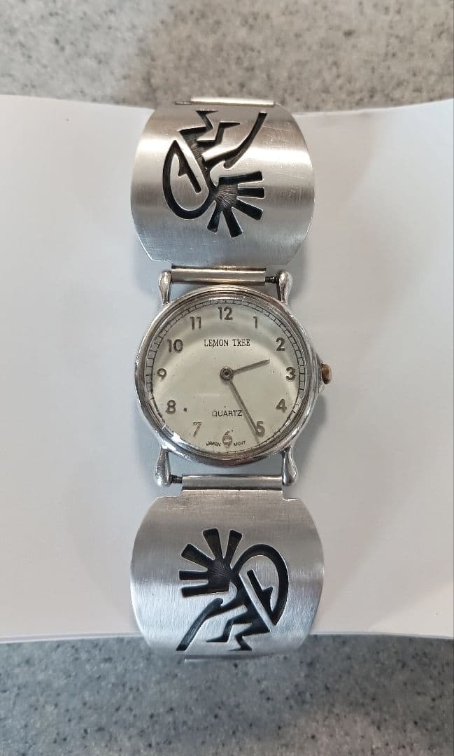 ネイティブアメリカン ホピ族 Lucion koinva作　シルバー腕時計