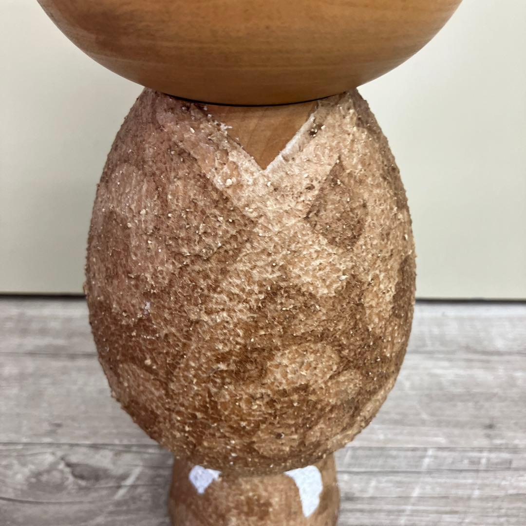 4F 近代こけし 憲心作 銘入り 創作こけし 木工品 伝統工芸 インテリア