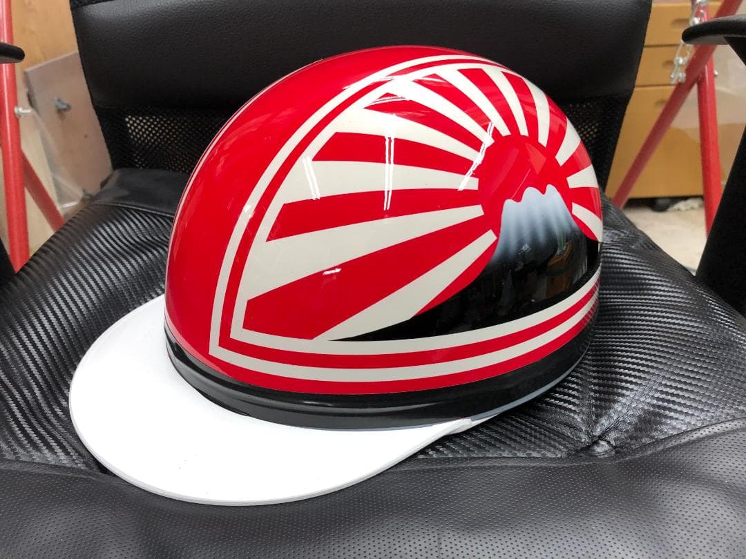 コルク半　カスタム　富士日章　三つボタン　赤白　文字無し　高級クリヤ送料無料