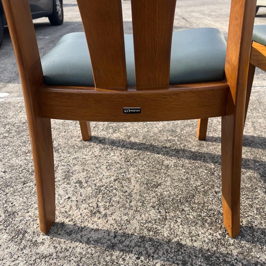 ①美品・2脚セット☆マルニ木工／地中海シリーズ／ダイニングチェア