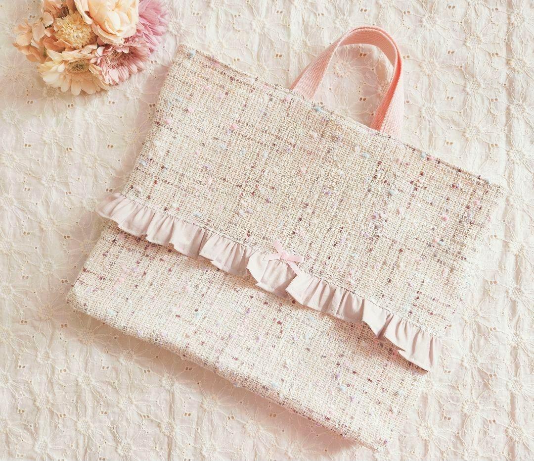 入園セット 入学セット 女の子 レッスンバック 上履き袋 巾着袋 韓国生地